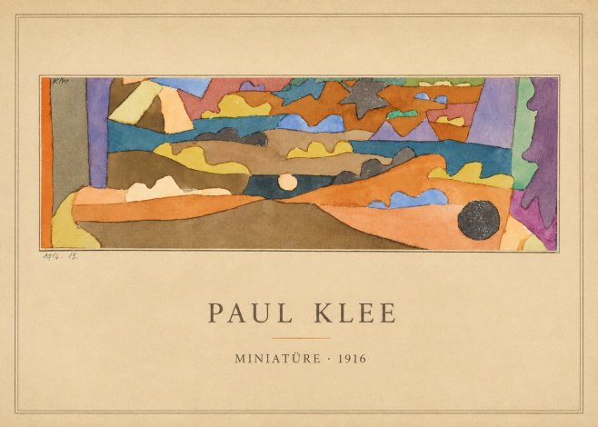 Paul Klee Miniatüre · 1916 No4 - Juliste