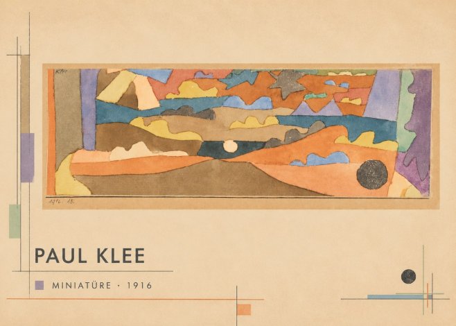 Paul Klee Miniatüre · 1916 No6 - Juliste