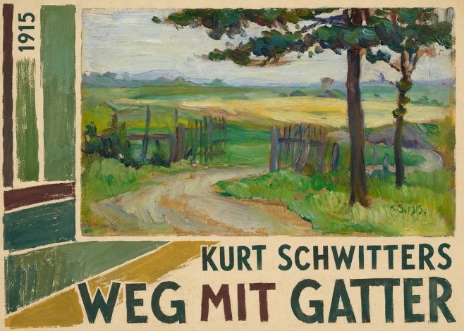 Kurt Schwitters Weg Mit Gatter No2 - Juliste