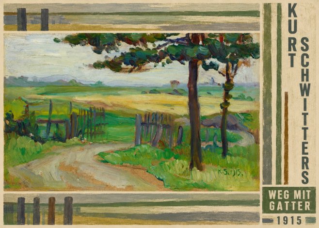 Kurt Schwitters Weg Mit Gatter No4 - Juliste