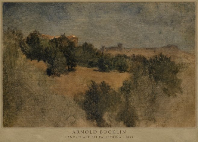 Arnold Böcklin Landschaft Bei Palestrina No2 - Juliste
