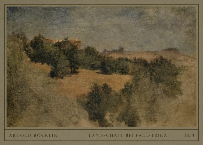 Arnold Böcklin Landschaft Bei Palestrina No4 - Juliste