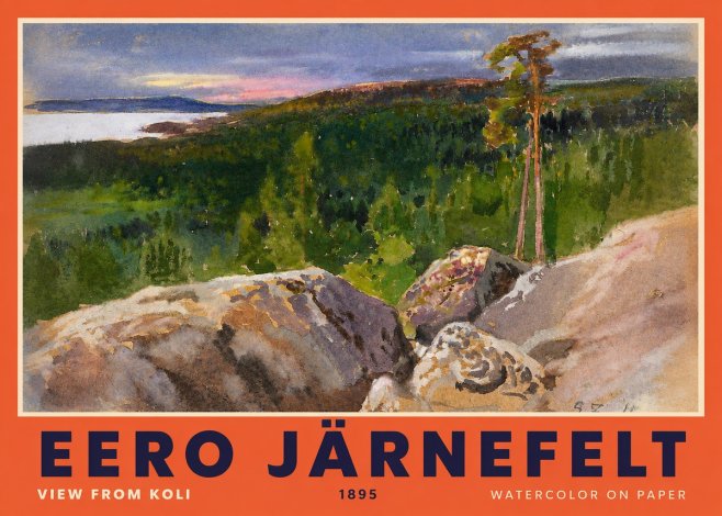 Eero Järnefelt View from Koli No2 - Juliste