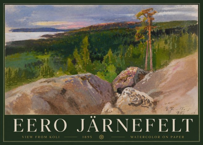 Eero Järnefelt View from Koli No3 - Juliste