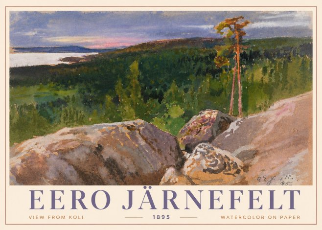 Eero Järnefelt View from Koli No4 - Juliste