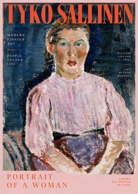 Tyko Sallinen Portrait of a Woman II No2 - Juliste