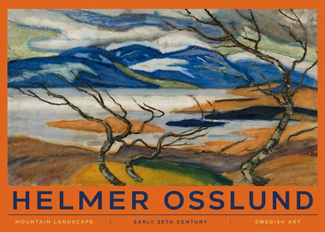 Helmer Osslund Mountain Landscape No2 - Juliste