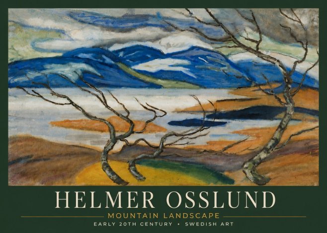 Helmer Osslund Mountain Landscape No3 - Juliste
