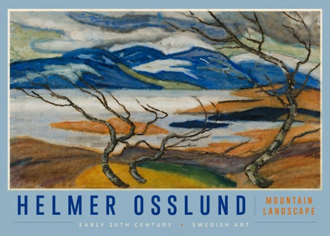 Helmer Osslund Mountain Landscape No4 - Juliste