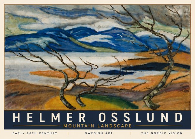 Helmer Osslund Mountain Landscape No6 - Juliste