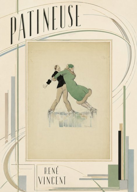 René Vincent Patineuse No3 - Juliste