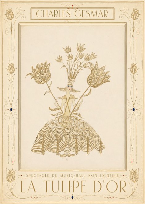 Charles Gesmar La Tulipe D'or No1 - Juliste