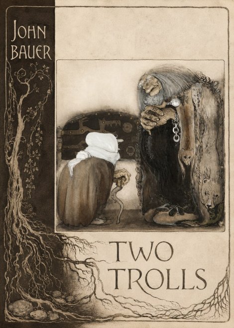 John Bauer Two Trolls No2 - Juliste