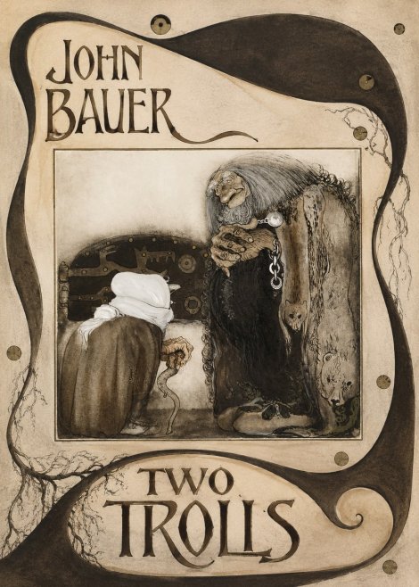 John Bauer Two Trolls No4 - Juliste