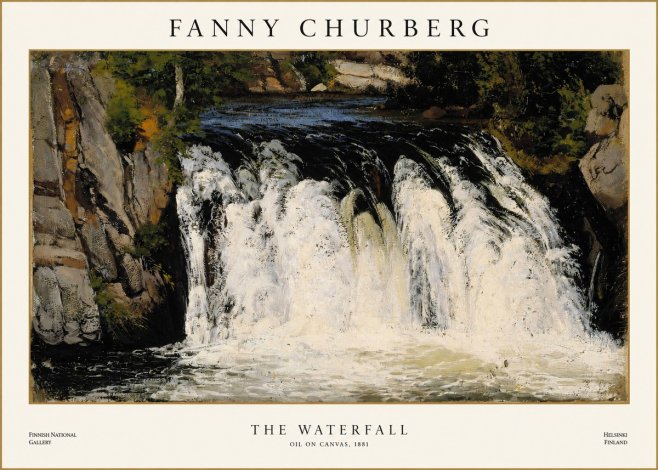 Fanny Churberg The Waterfall No1 - Juliste