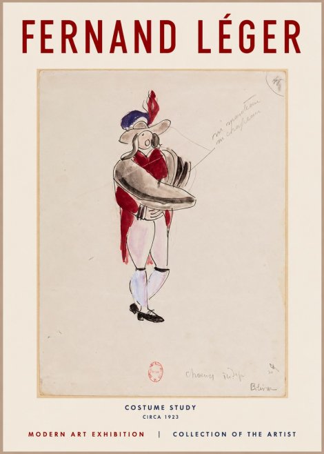 Fernand Léger Costume Study I No1 - Juliste