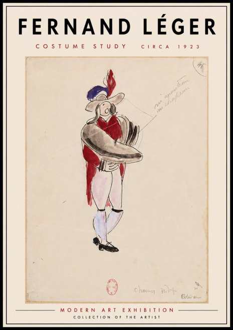Fernand Léger Costume Study I No5 - Juliste