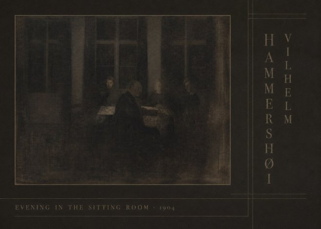 Vilhelm Hammershøi Evening in the Sitting Room No4 - Juliste