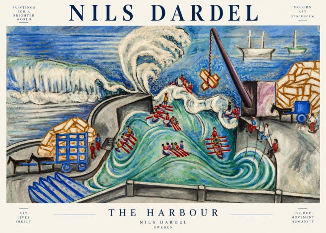 Nils Dardel The Harbour No3 - Juliste