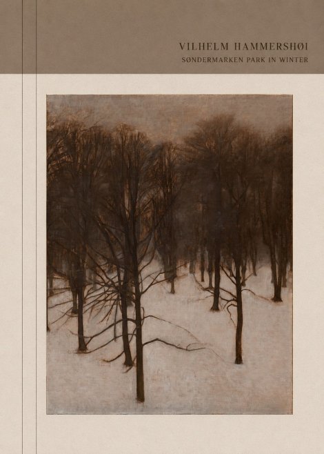 Vilhelm Hammershøi Søndermarken Park in Winter No3 - Juliste