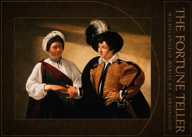 Michelangelo Merisi da Caravaggio The Fortune Teller III No3 - Juliste