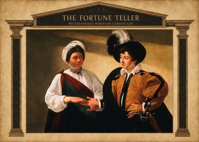 Michelangelo Merisi da Caravaggio The Fortune Teller III No4 - Juliste