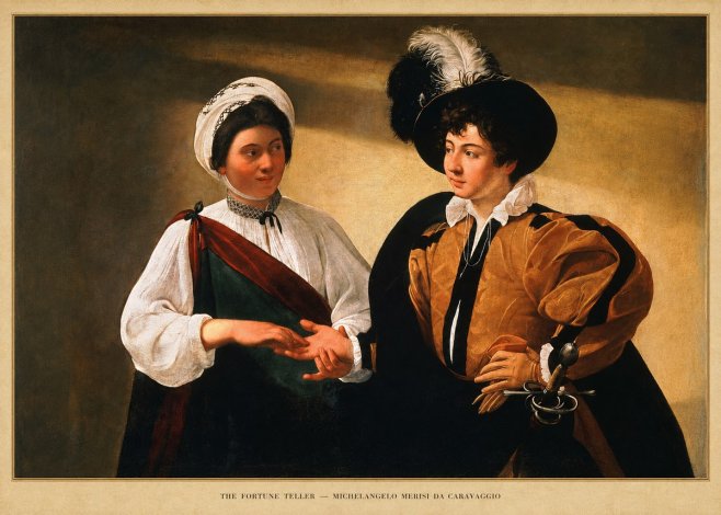 Michelangelo Merisi da Caravaggio The Fortune Teller III No5 - Juliste
