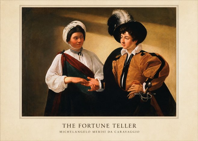 Michelangelo Merisi da Caravaggio The Fortune Teller III No6 - Juliste