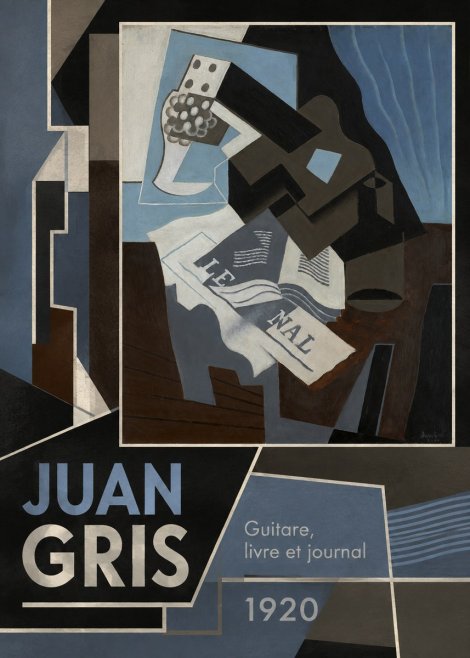 Juan Gris Guitare, Livre Et Journal No4 - Juliste