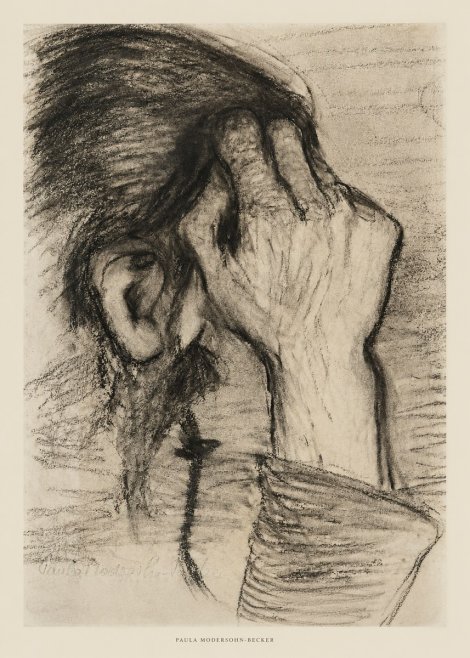 Paula Modersohn-Becker Head of a Girl with Rosary No5 - Juliste