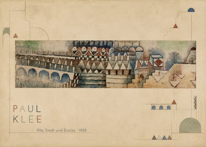 Paul Klee Alte Stadt Und Brücke No2 - Juliste