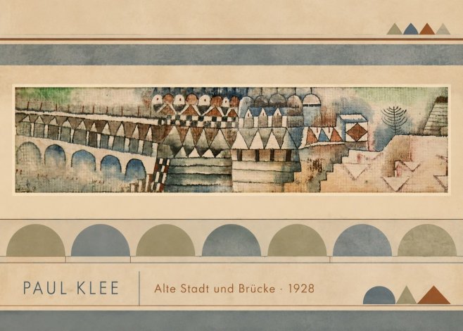 Paul Klee Alte Stadt Und Brücke No3 - Juliste
