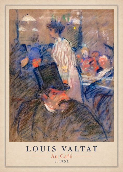 Louis Valtat Au Café No4 - Juliste