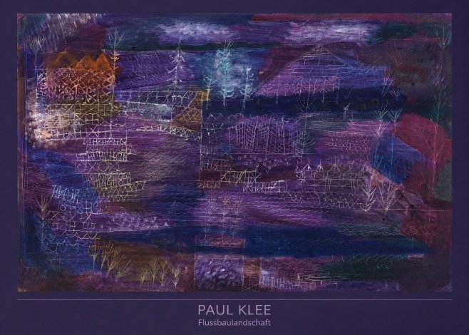 Paul Klee Flussbaulandschaft No6 - Juliste
