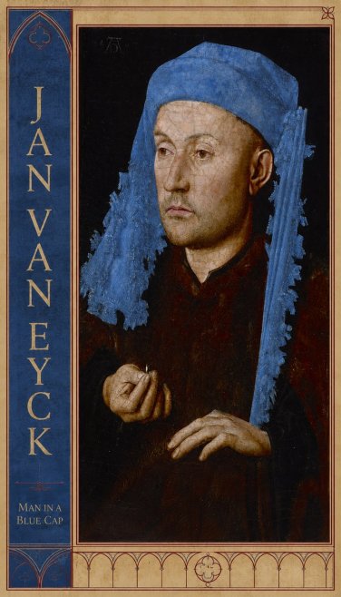Jan van Eyck Man in a Blue Cap I No2 - Juliste