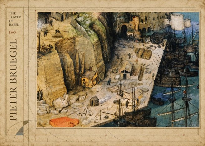Pieter Bruegel The Tower of Babel XVIII No2 - Juliste