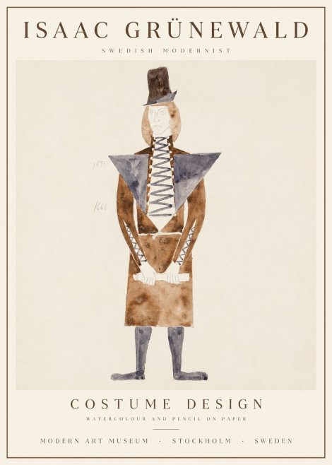 Isaac Grünewald Costume Design XIII No4 - Juliste