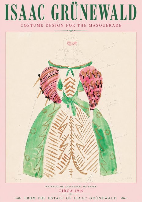 Isaac Grünewald Costume Design for the Masquerade No4 - Juliste