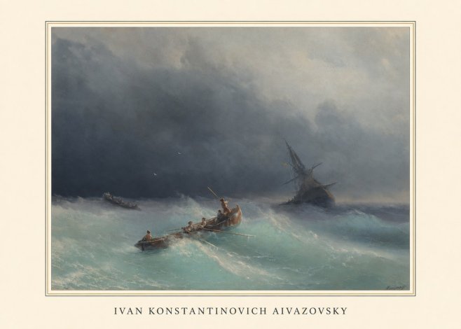 Ivan Konstantinovich Aivazovsky Shipwreck No3 - Juliste