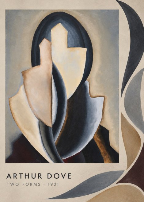 Arthur Dove Two Forms No3 - Juliste