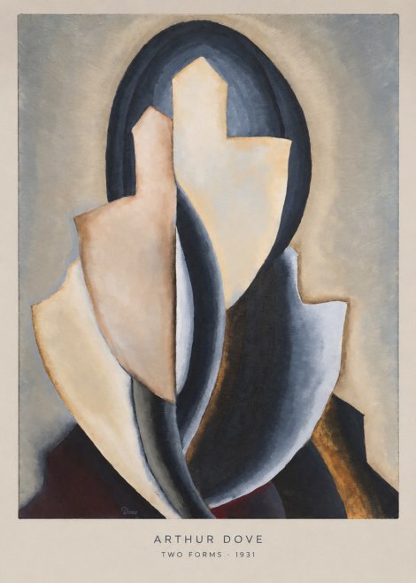 Arthur Dove Two Forms No6 - Juliste
