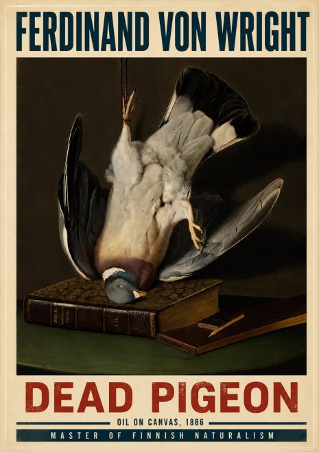Ferdinand von Wright Dead Pigeon No6 - Juliste