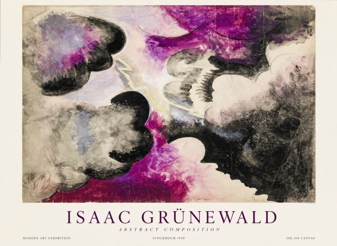 Isaac Grünewald Abstract Composition No1 - Juliste
