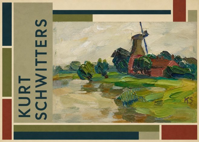 Kurt Schwitters Landscape with Windmill No4 - Juliste