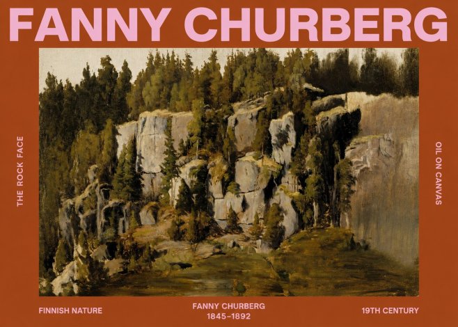 Fanny Churberg The Rock Face No2 - Juliste