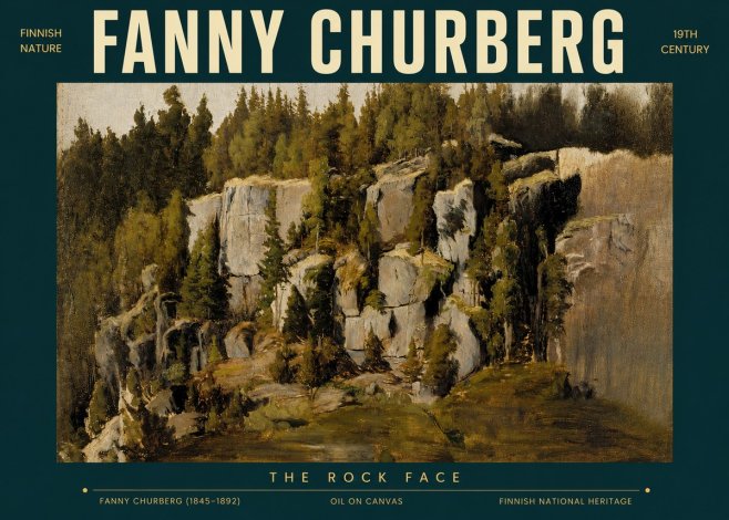 Fanny Churberg The Rock Face No3 - Juliste