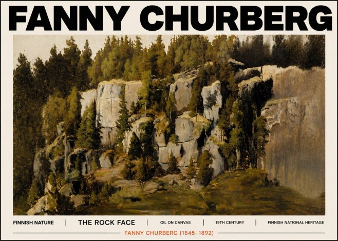 Fanny Churberg The Rock Face No6 - Juliste