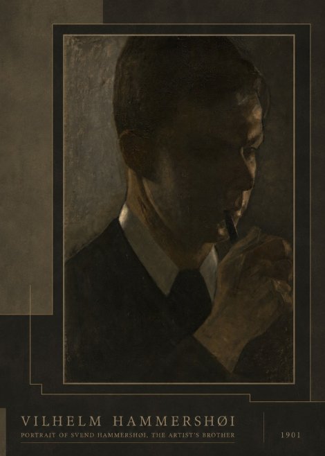 Vilhelm Hammershøi Portrait of Svend Hammershøi, the Artist's Brother No3 - Juliste