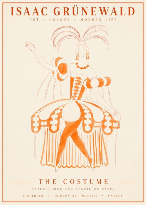 Isaac Grünewald The Costume II No1 - Juliste