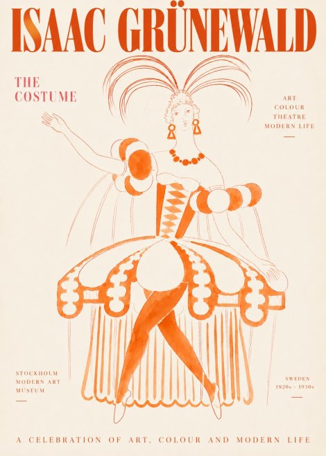 Isaac Grünewald The Costume II No3 - Juliste